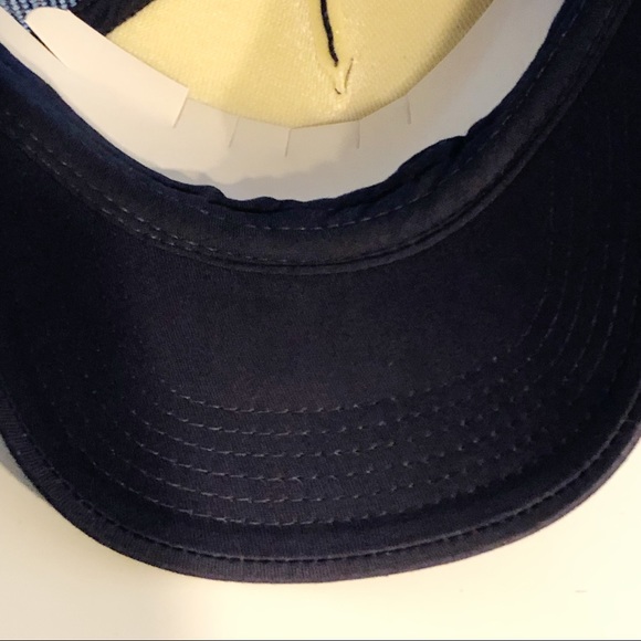 NWOT WATERMAN C4 Slate Blue Red Embroidered C4 Logo Snap Back Mesh Trucker Hat - Picture 10 of 13